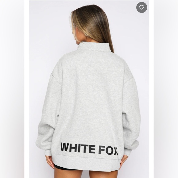 White Fox Caught Up With You Zip Front Sweater - Picture 9 of 11